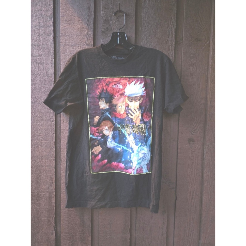 Jujutsu‎ Kaisen Crunchyroll Anime Black T-Shirt Medium Satoru Gojo Yuji Itadori